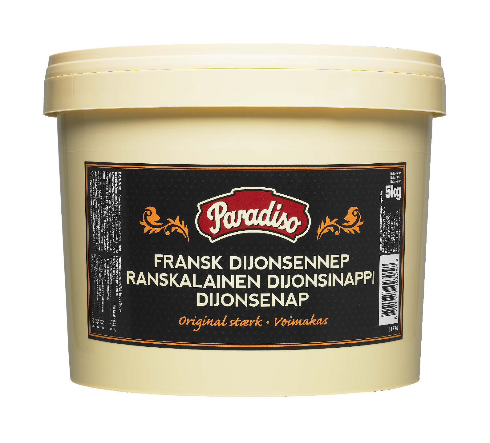 Paradiso ranskalainen Dijon-sinappi 5kg