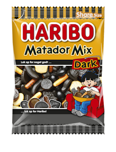 Haribo Matador Mix Dark lakritsi, rae ja viinikumi 270g