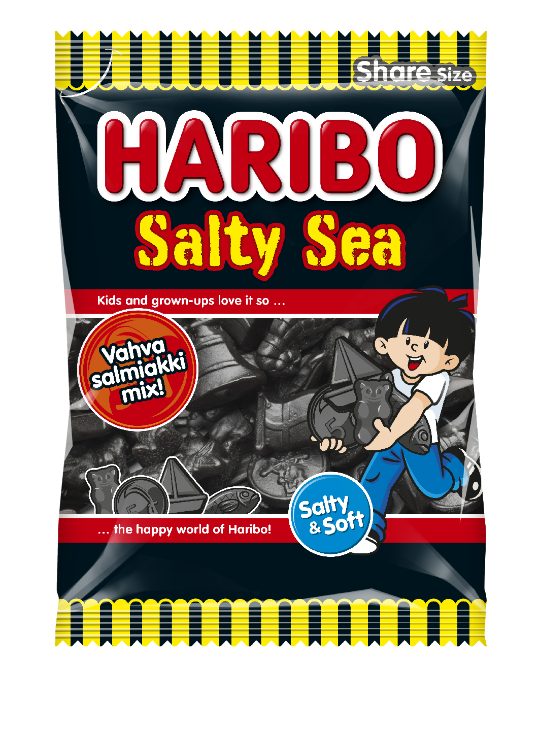 Haribo Salty Sea Salmiakki 170g