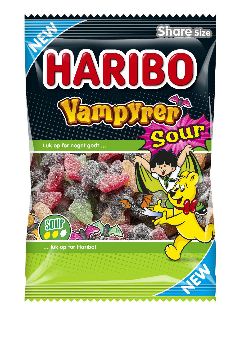 Haribo Vampyrer Sour makeispussi 375g