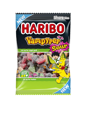 Haribo Vampyrer Sour makeispussi 375g