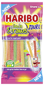 Haribo Soda Straws Zourr makeispussi 90g