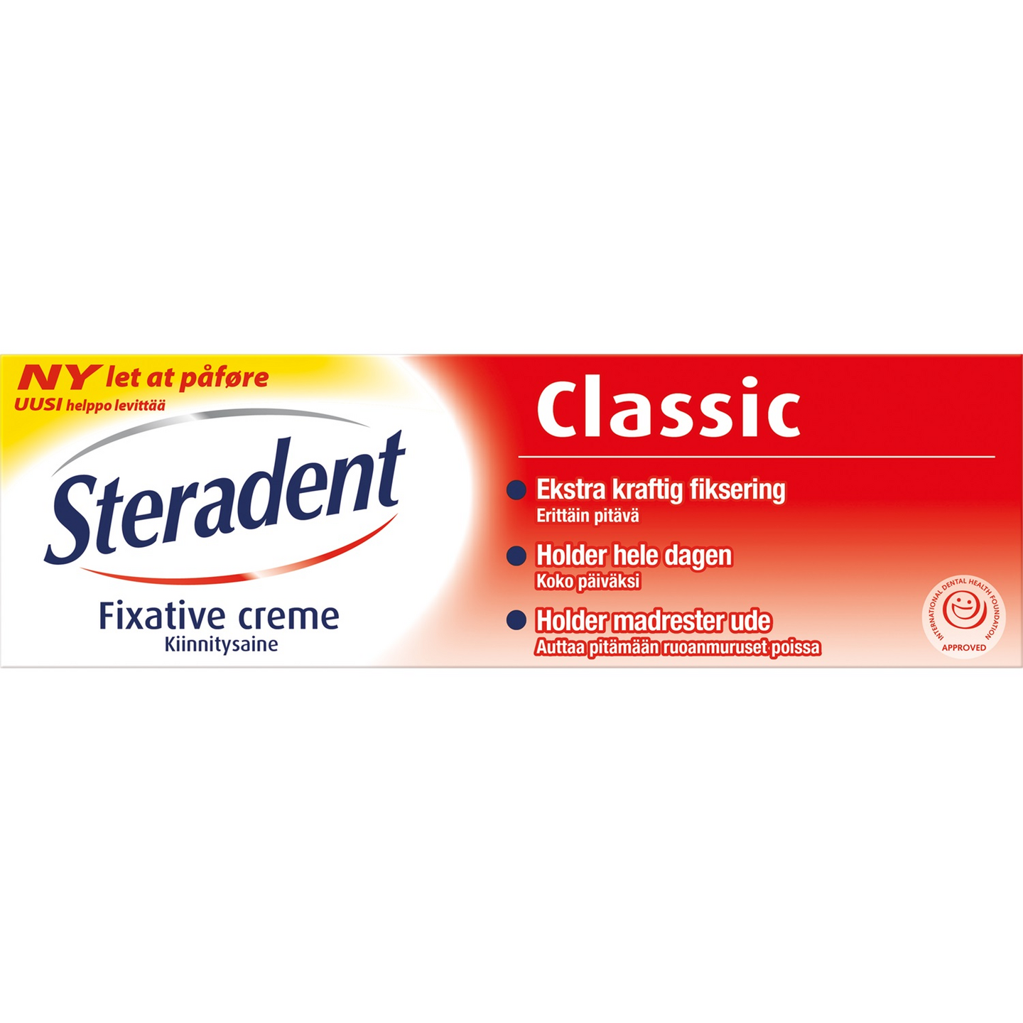 Steradent ultra kiinnitys hammasproteesille