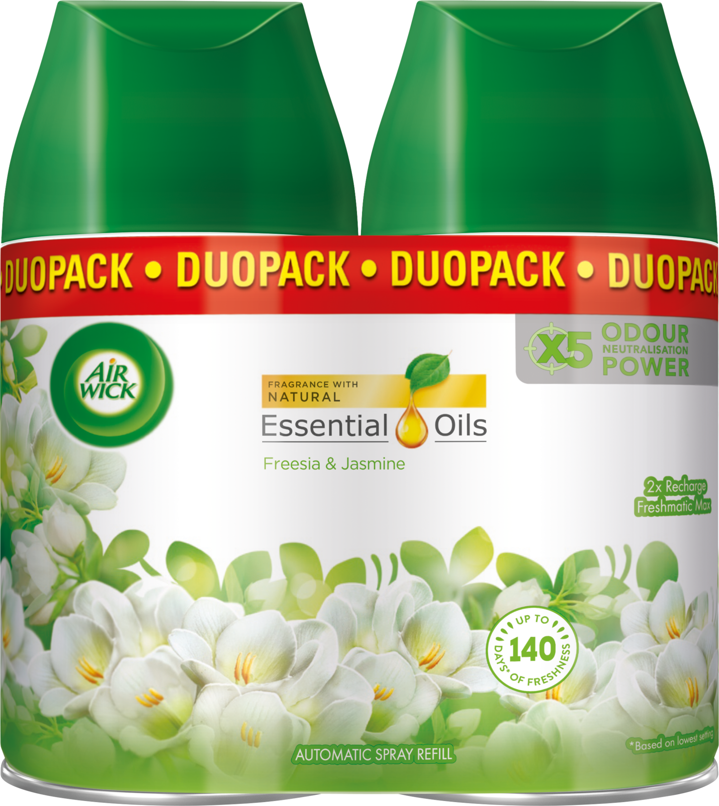 AirWick Freshmatic Duopack Freesia&Jasmine täyttö 2x250ml