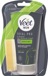 Veet Men Total Pro In Shower ihokarvanpoistovoide 150 ml