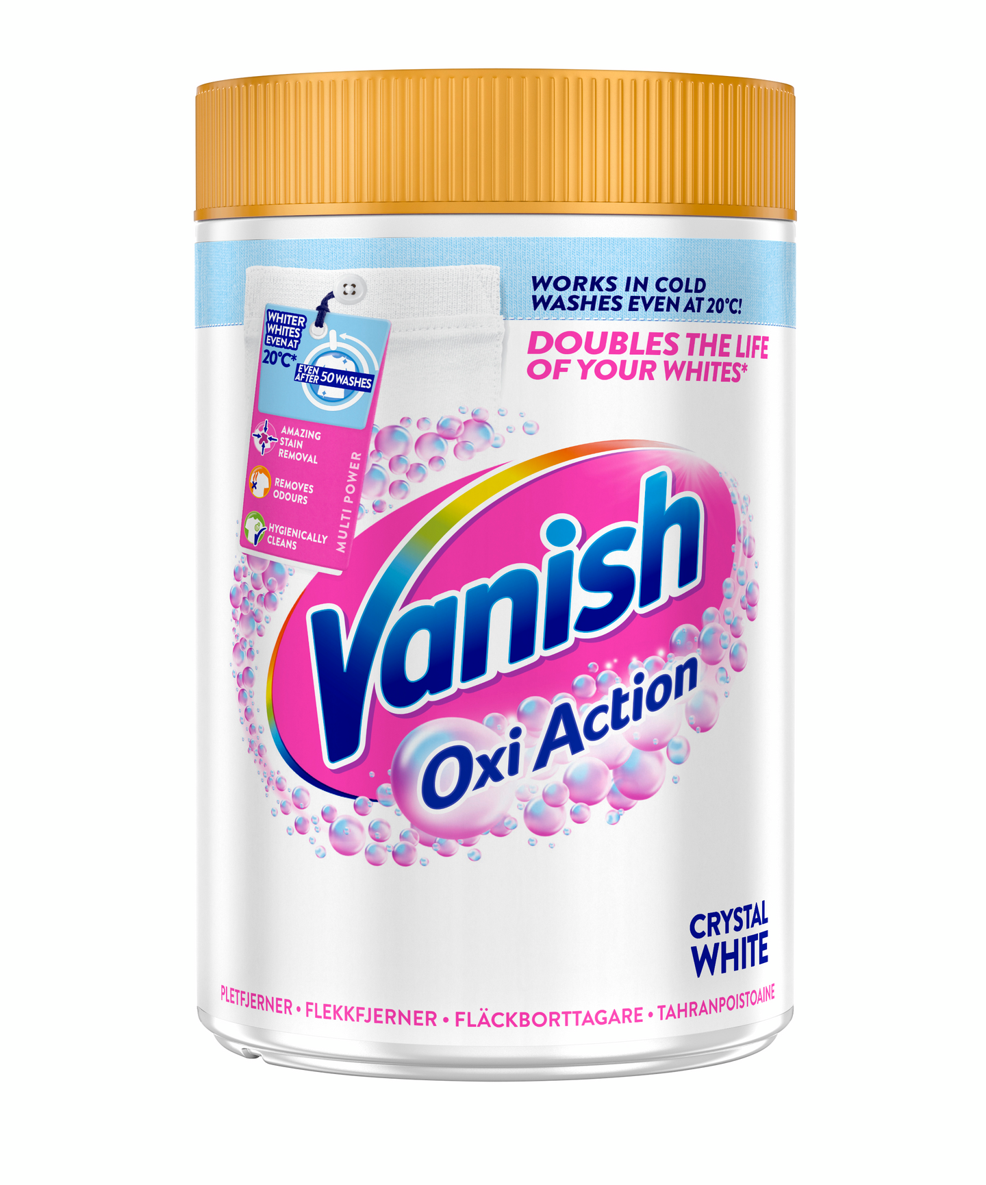 Vanish Oxi Action Crystal White tahranpoistojauhe 630g