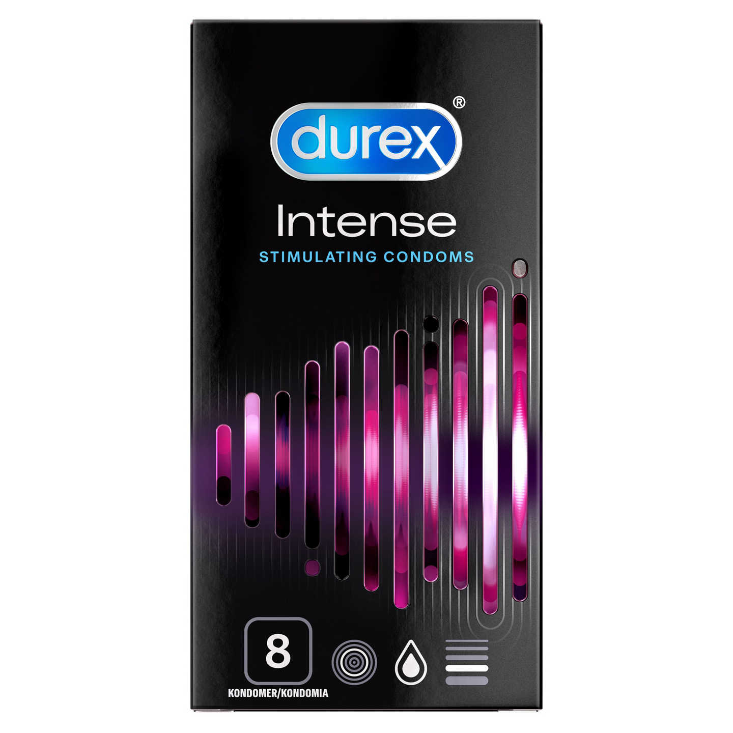 Durex Intense kondomi 8kpl