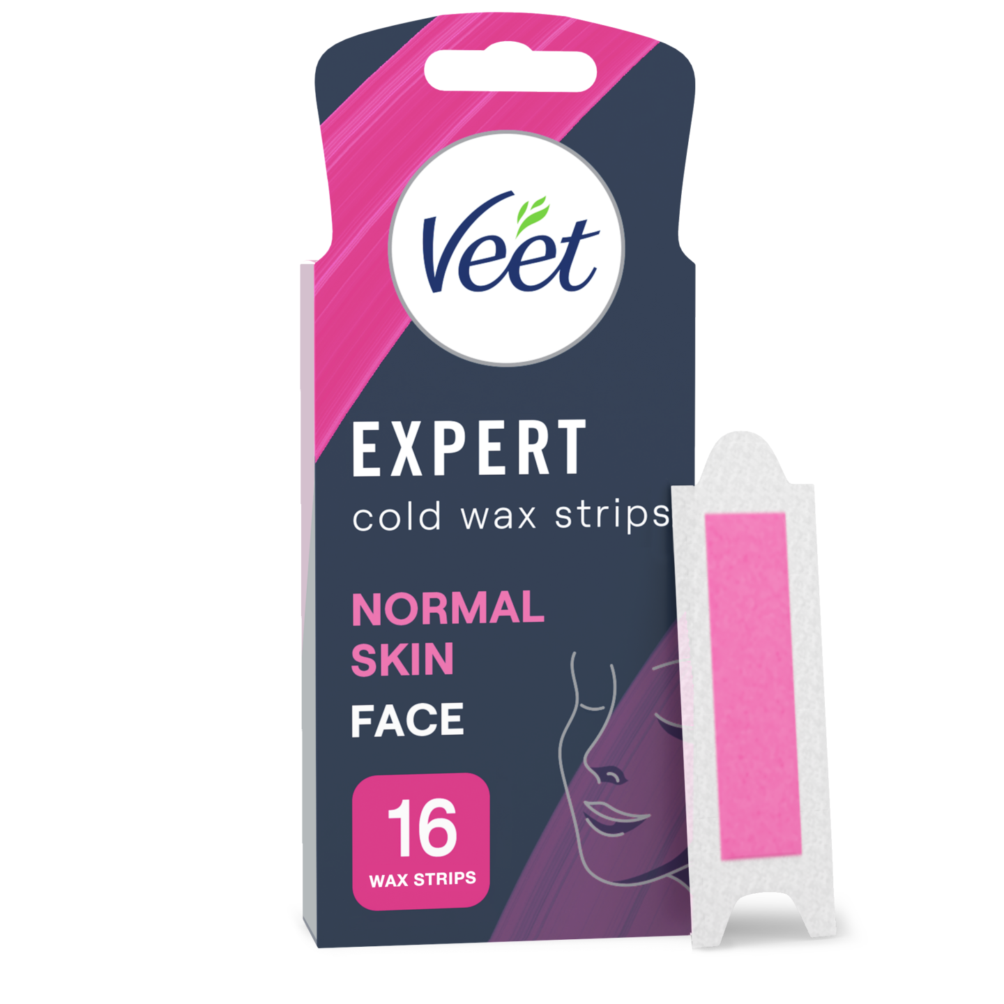 Veet Expert kylmävahaliuskat kasvoille 16 kpl normaalille iholle