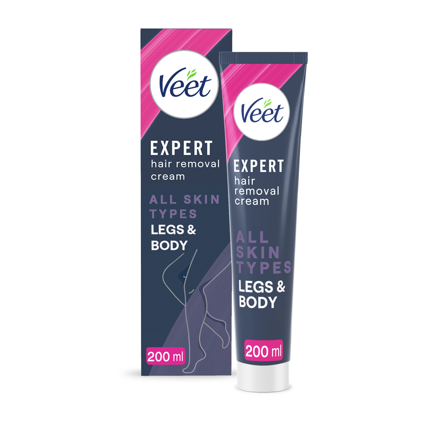 Veet Expert karvanpoistovoide 200ml vartalolle ja jaloille kaikille ihotyypeille