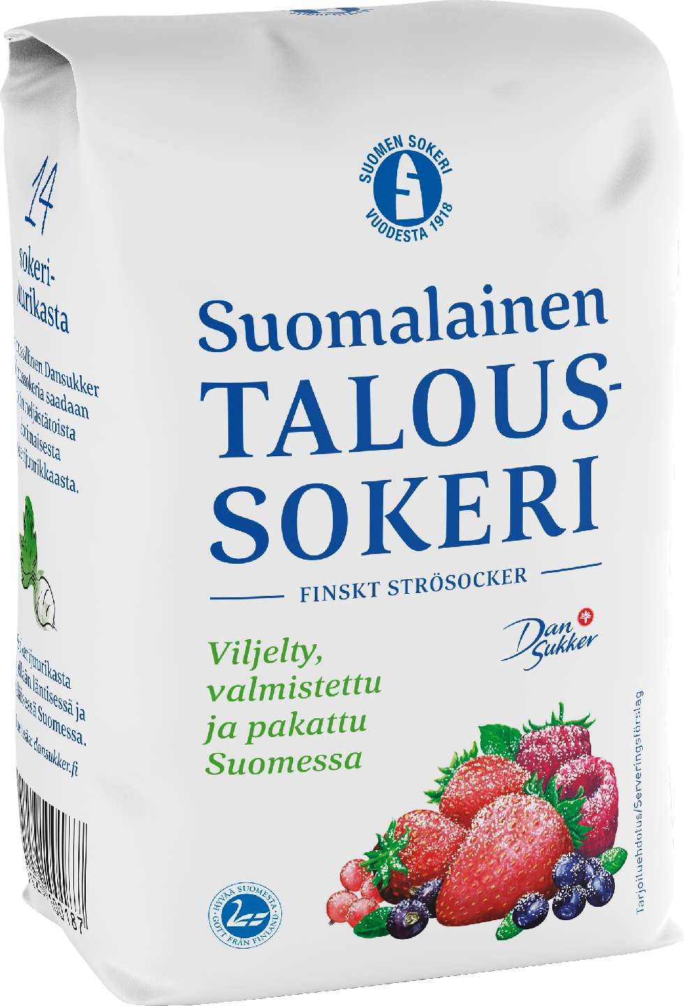 Dansukker taloussokeri 1kg PUOLILAVA