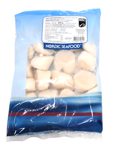 Nordic Seafood kampasimpukan liha 800g 10-20 MSC pakaste