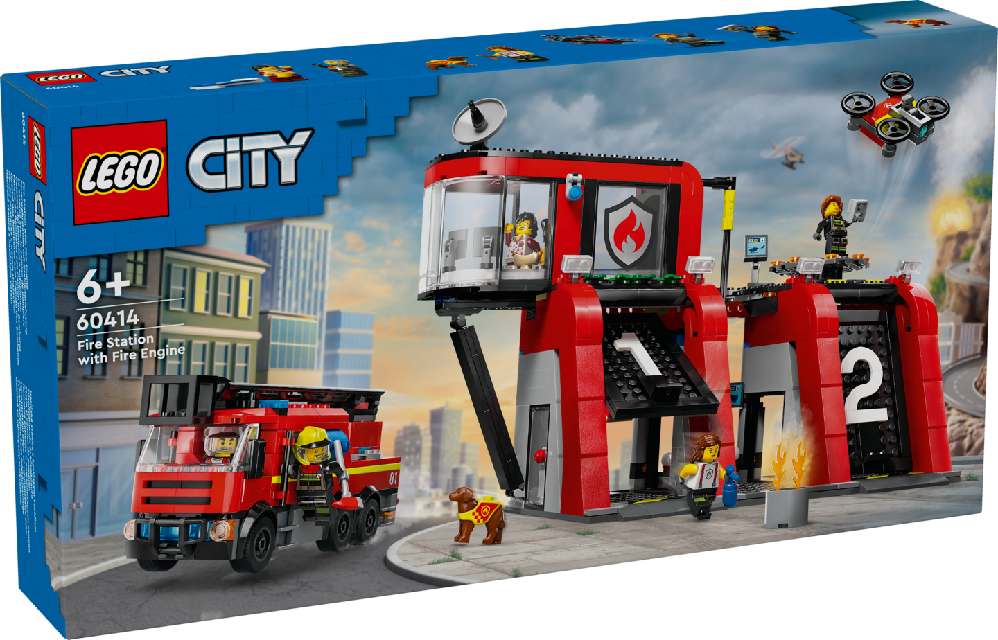 LEGO City 60414 Paloasema ja paloauto