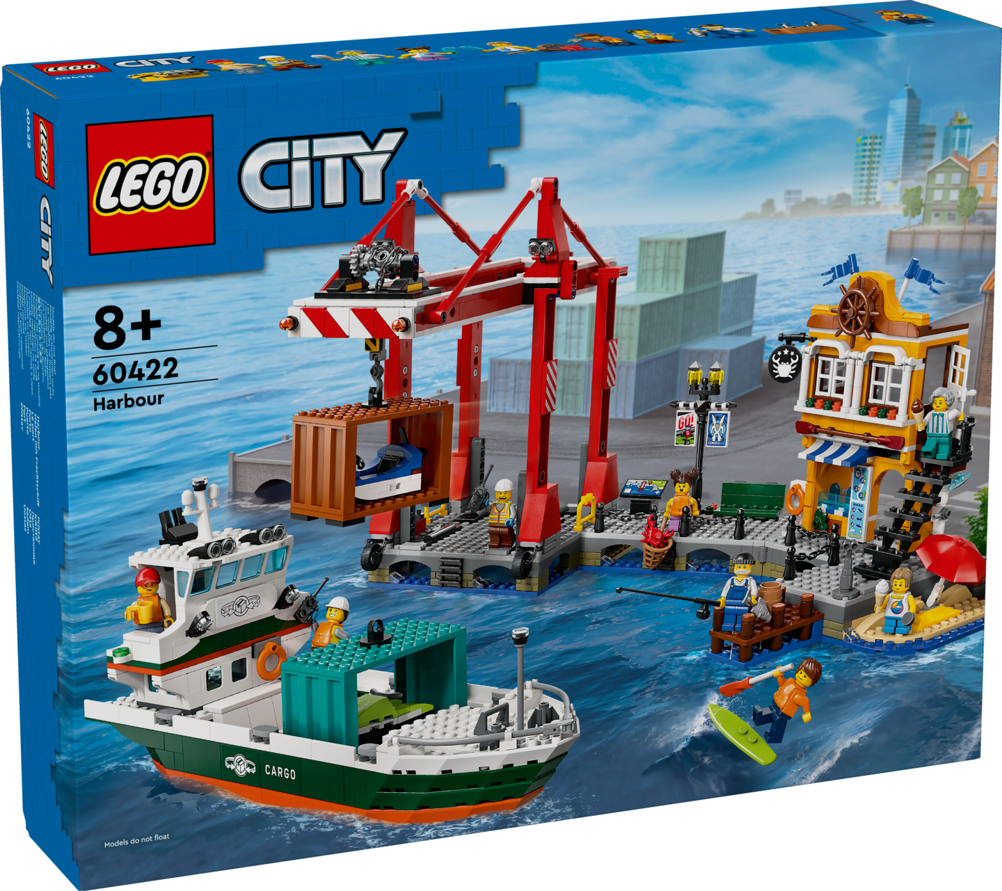 LEGO City 60422 Merisatama ja rahtilaiva