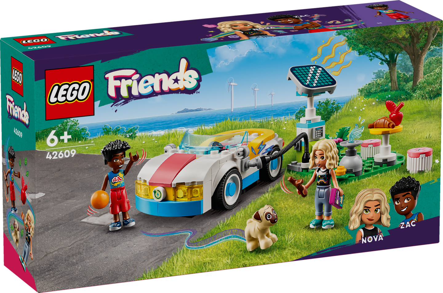 LEGO Friends 42609 Sähköauto ja latausasema