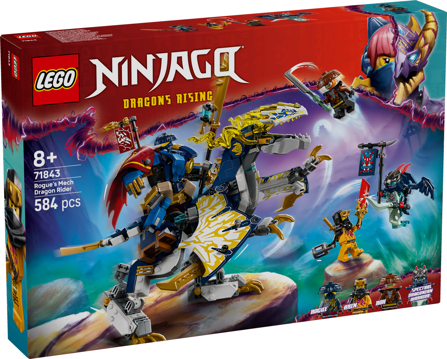 LEGO NINJAGO 71843 Roguen robottilohikäärmeratsu