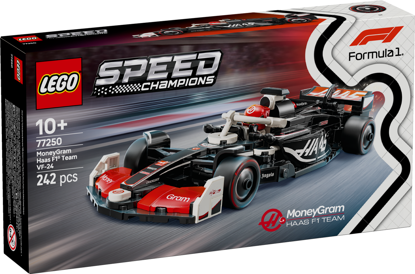 LEGO Speed Champions 77250 MoneyGram Haas F1 Team VF-24 kilpa-auto