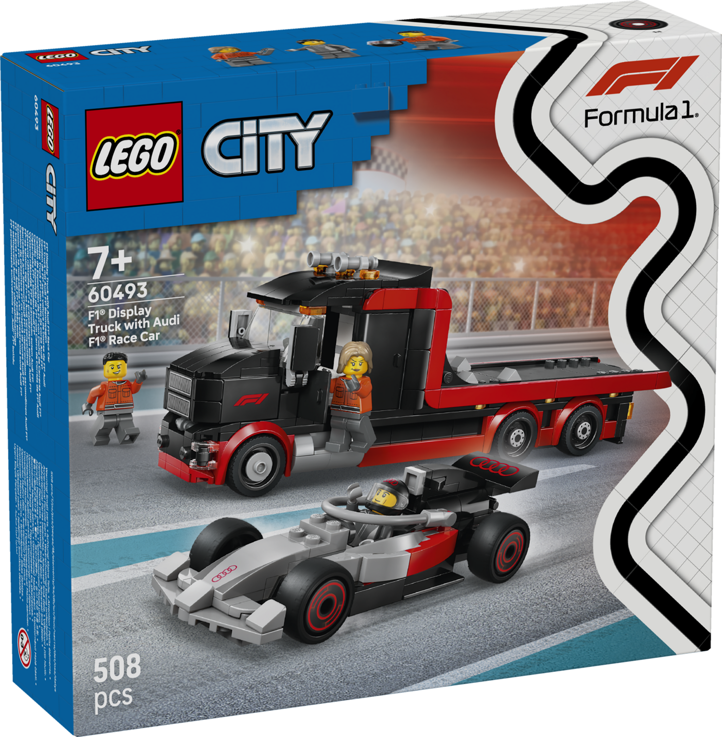 LEGO City 60493 F1 kuljetusau