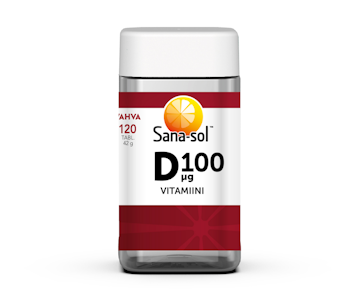 Sana-sol D-vitamiini 100µg vahva 120tabl/42g