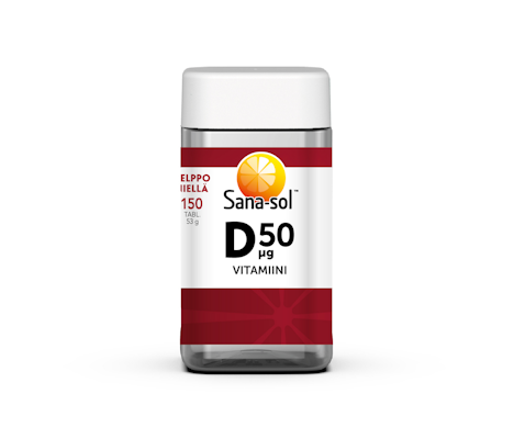 Sana-sol D-vitamiini 50µg 150tabl/53g