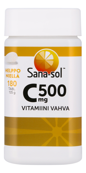 Sana-sol 500 mg C-vitamiini 180tabl/135g