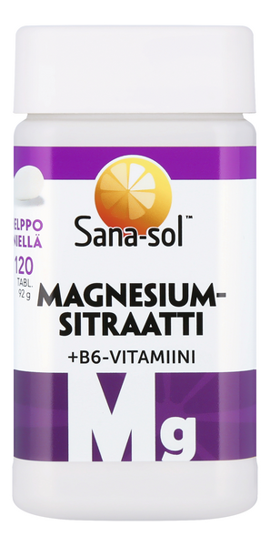 Sana-sol Magnesium+B6 120tabl/86g