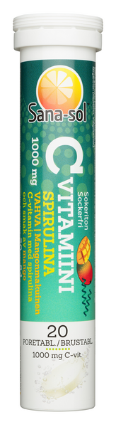 Sana-sol C-vitamiini 1000mg mango 20 poretabletti/8