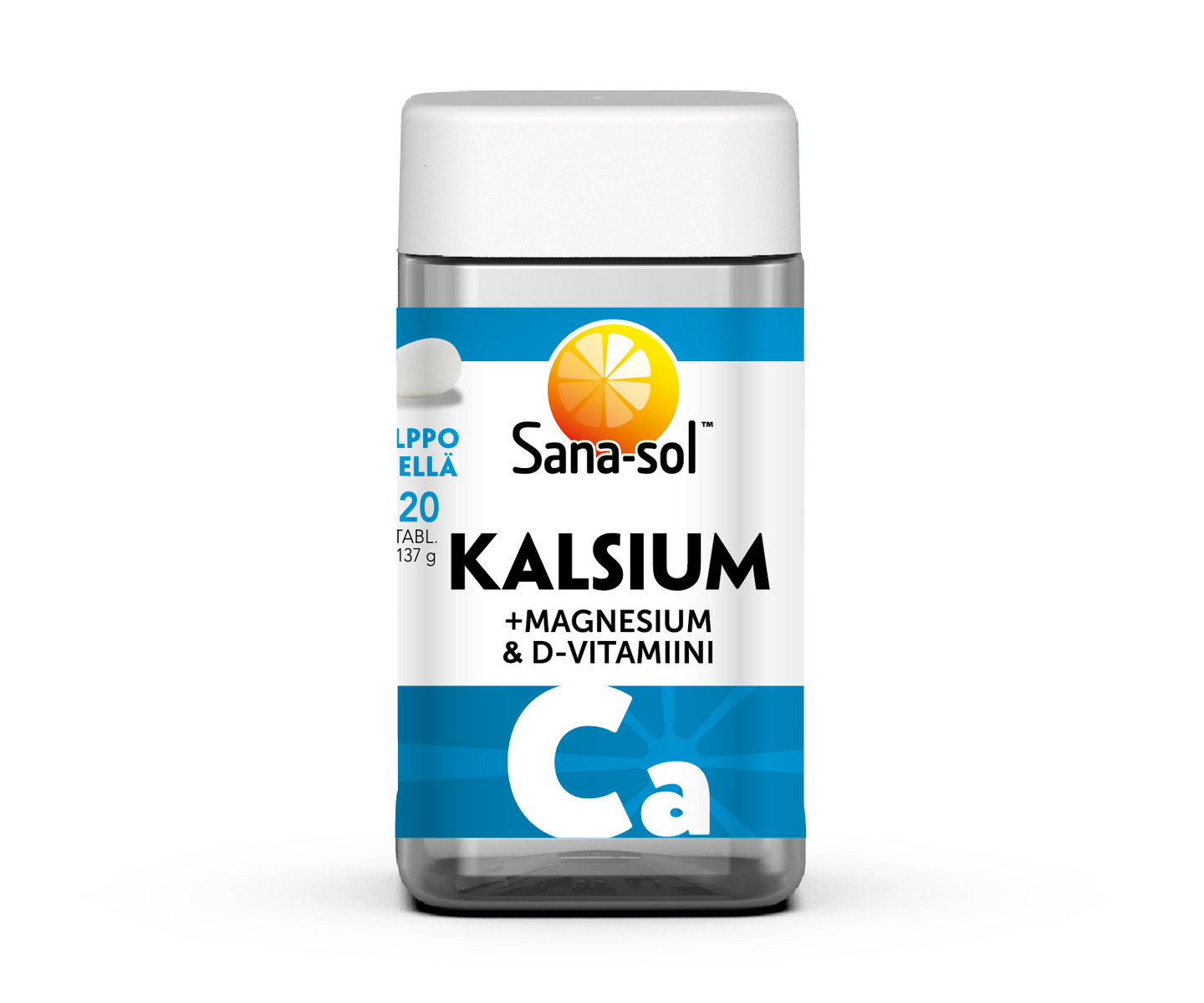 Sana-sol Kalsium-Magnesium-D-vitamiini tabletti 120tabl