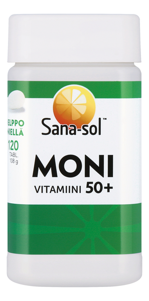 Sana-Sol 50+ monivitamiini-kivennäisainetabletti 120tabl 108g