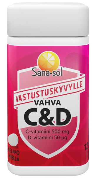 Sana-Sol vahva C & D vitamiini 120 tabl. 94g