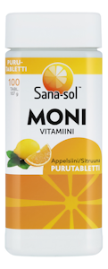 Sana-sol monivitamiini 100tabl 107g appelsiini sitruuna