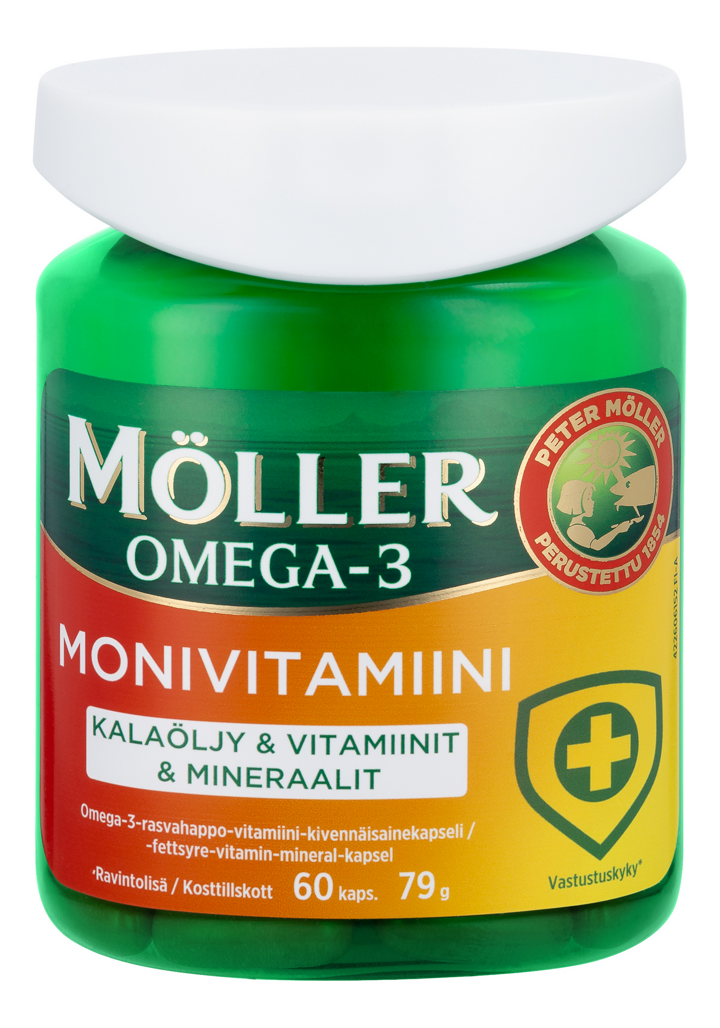 Möller Omega-3 Monivitamiini 60kaps 79g