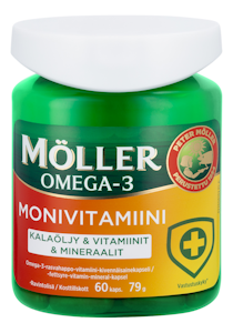 Möller Omega-3 Monivitamiini 60kaps 79g