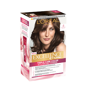 L'Oréal Paris Excellence Creme 4 kestoväri Brown tummanruskea