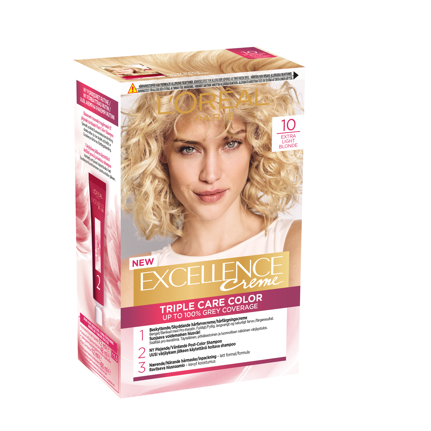 L'Oréal Paris Excellence Creme 10 Extra Light Blonde hiusväri kirkas vaalea