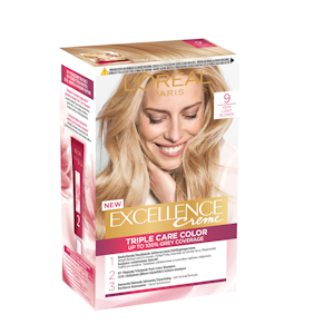 L'Oréal Paris Excellence Creme 9 kestoväri Very Light Blonde Vaalea