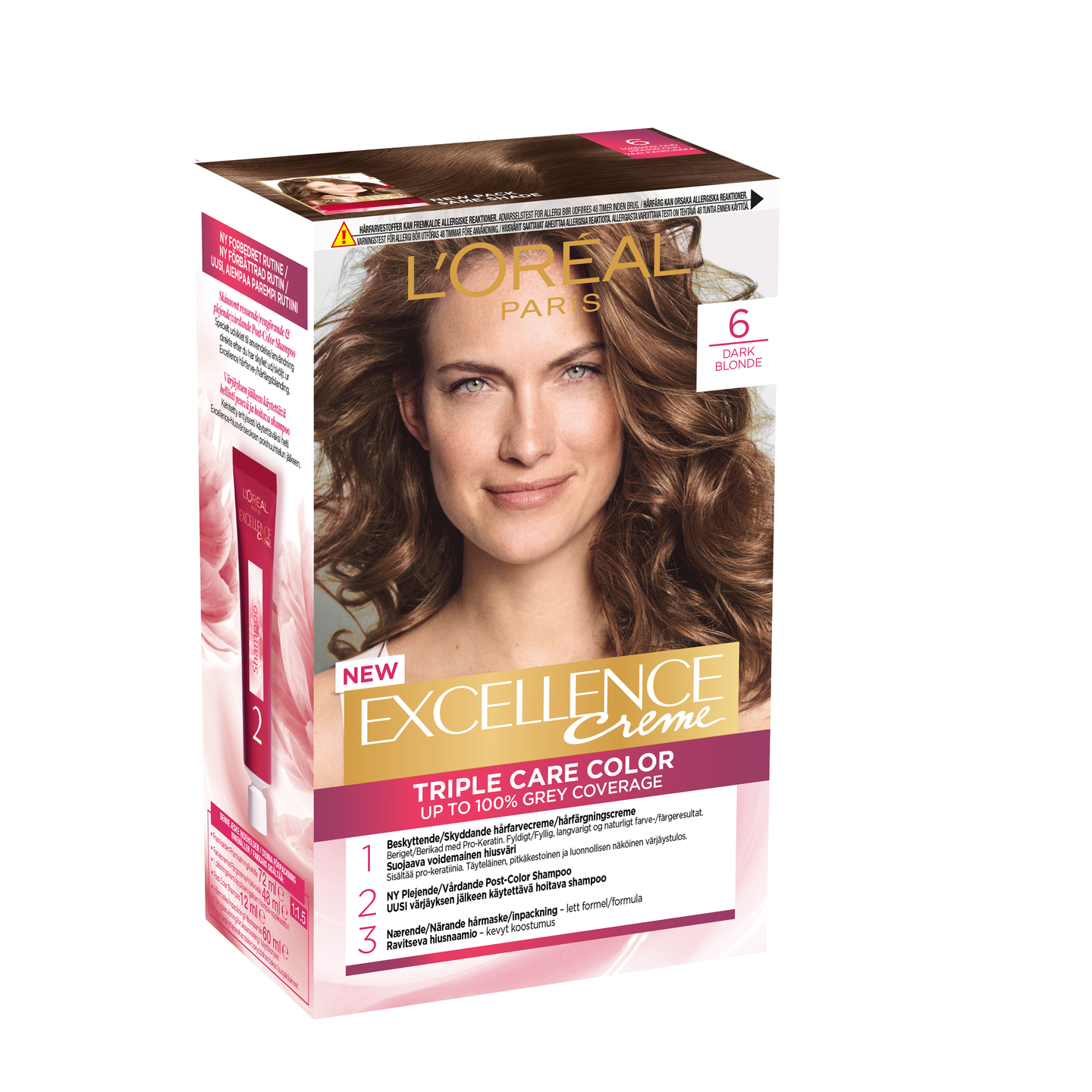 L'Oréal Paris Excellence Creme 6.0 kestoväri Dark Blonde Vaaleanruskea