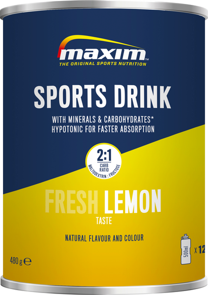 Maxim 480g Sports Drink Fresh Lemon urheilujuomajauhe sitruunanmakuinen