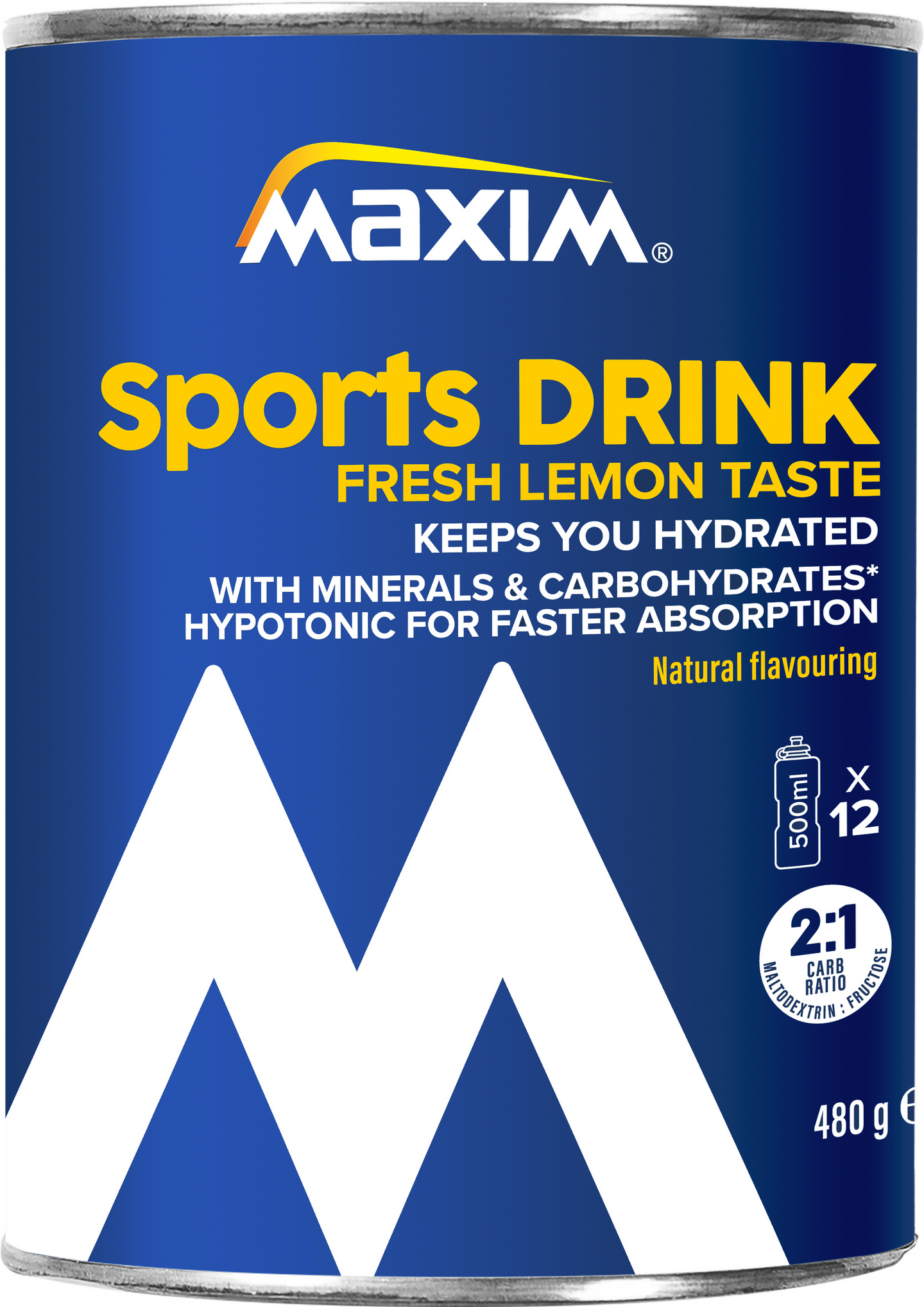 Maxim 480g Sports Drink Fresh Lemon urheilujuomajauhe sitruunanmakuinen