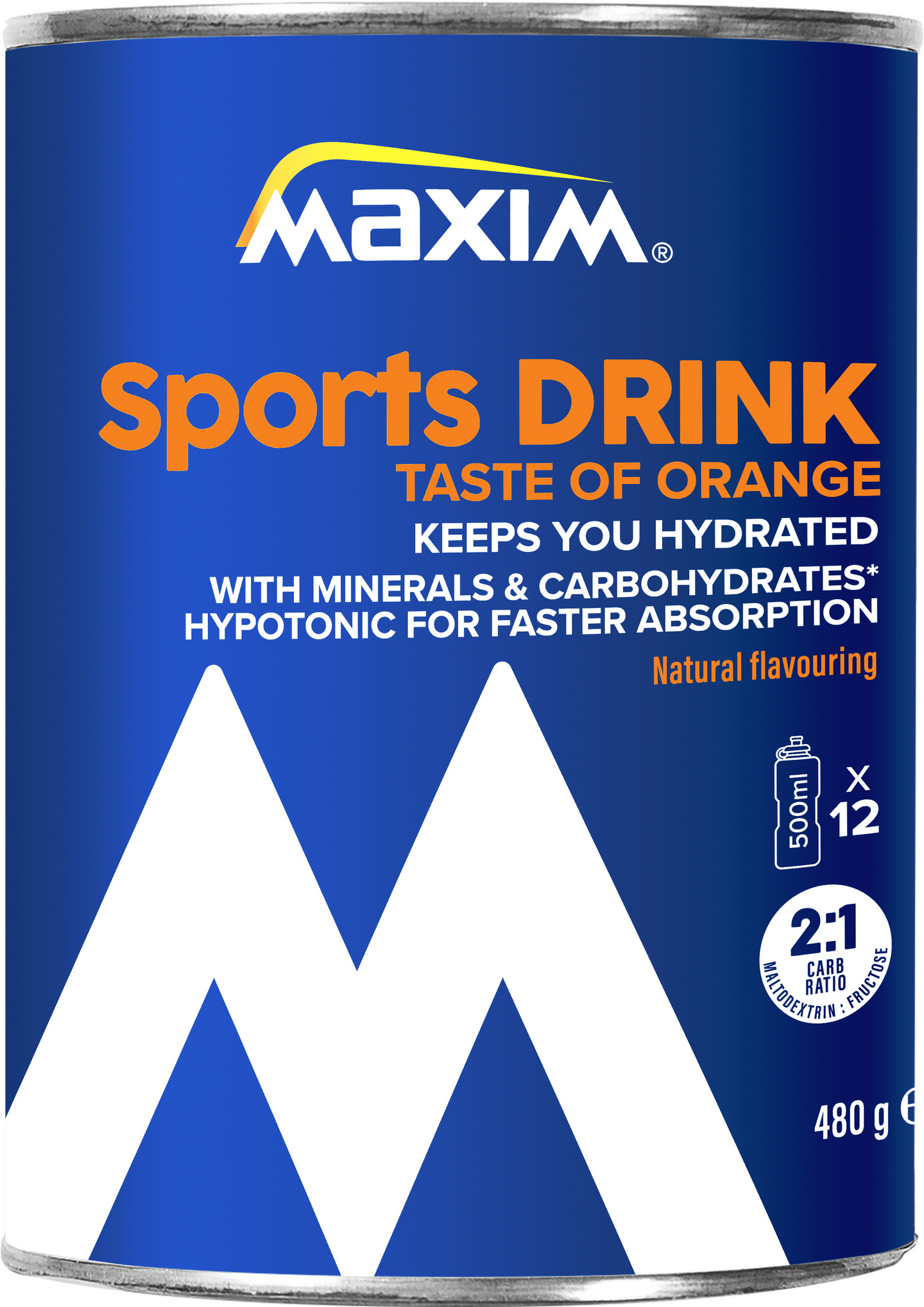 Maxim Sports Drink 480g Orange urheilujuomajauhe