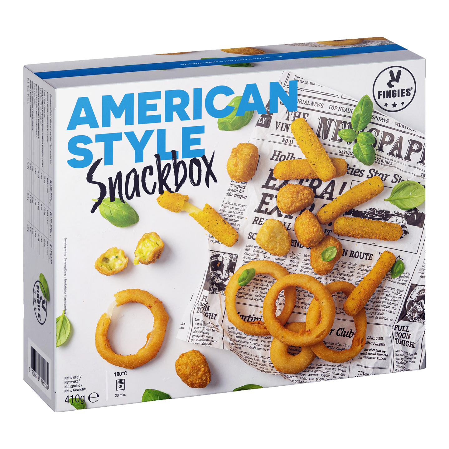 Fingies American style snackbox 410g pakaste