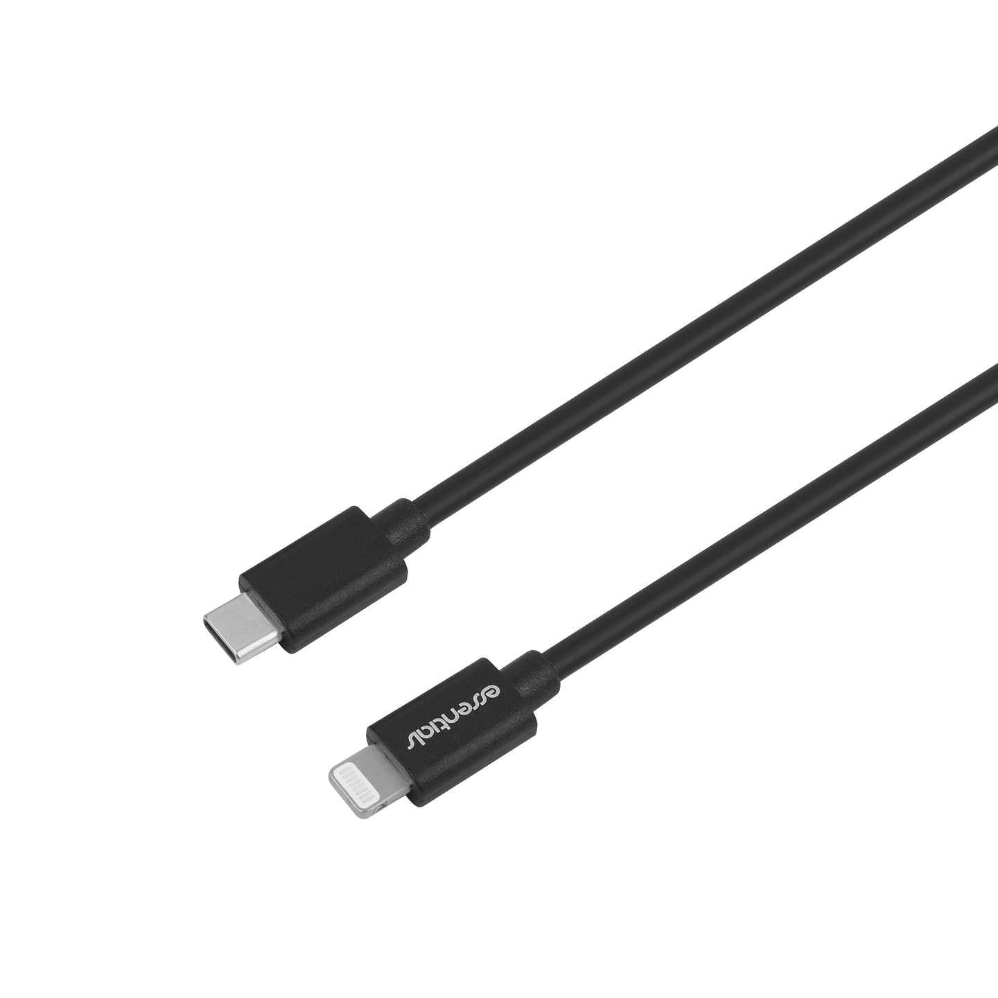 Essentials USB-C - Lightning-kaapeli, 1 m, musta