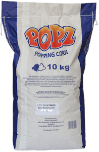 Popz Popcorn maissi 10kg Butterfly-malli