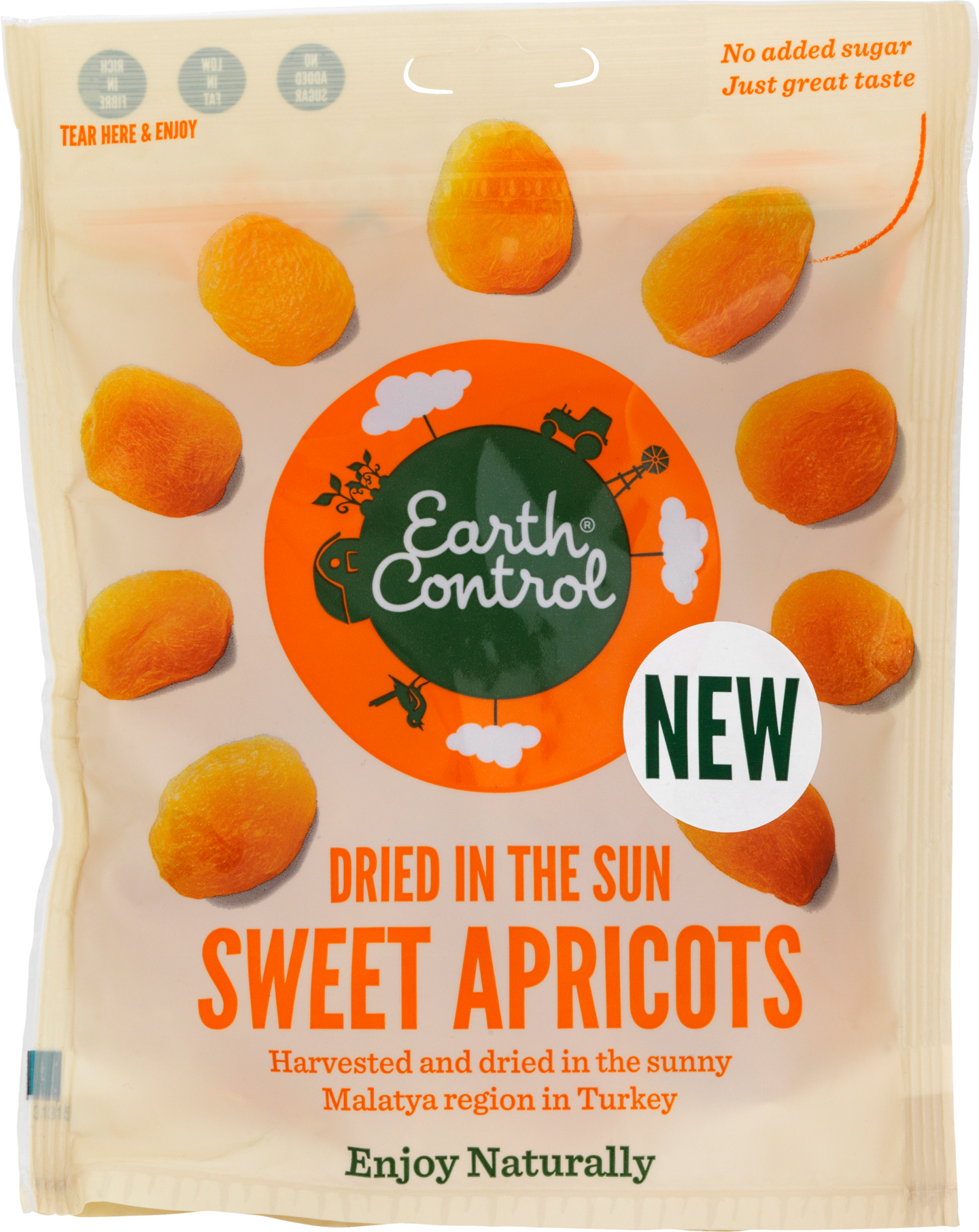 Earth Control 250g Sweet Apricots