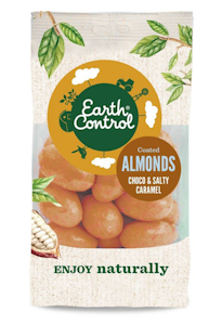 Earth Control kuorrutettu manteli 125g Choco & Salty Caramel