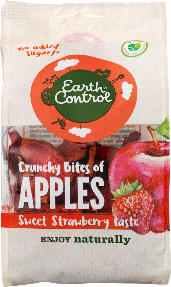 Earth Control Apple bites 55g mansikka - HoReCa-tukku Kespro