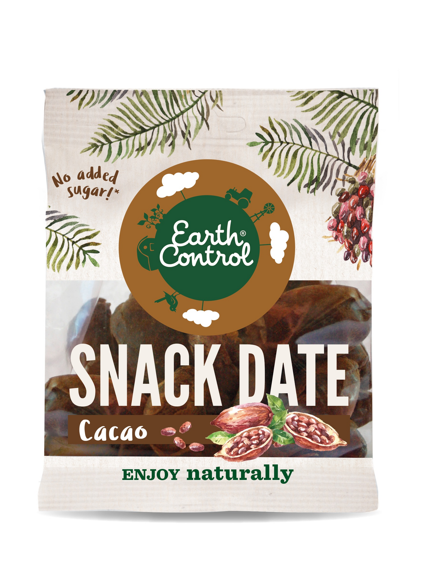 Earth Control snacktaateli 150g kaakao