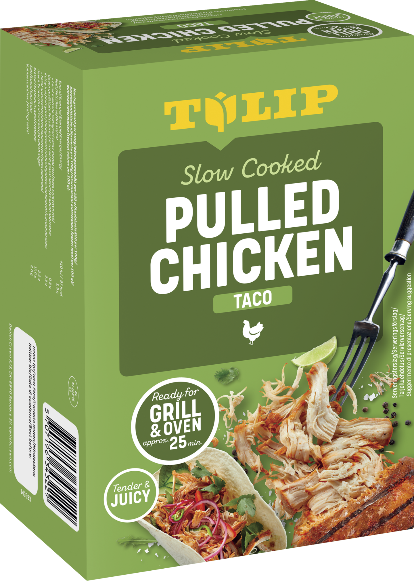 TULIP pulled chicken 500g taco