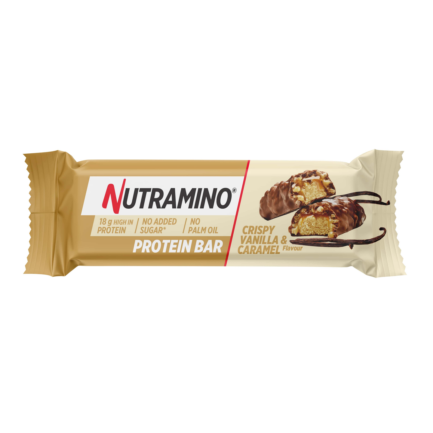Nutramino proteiinipatukka Crispy Vanilla & Caramel 55g