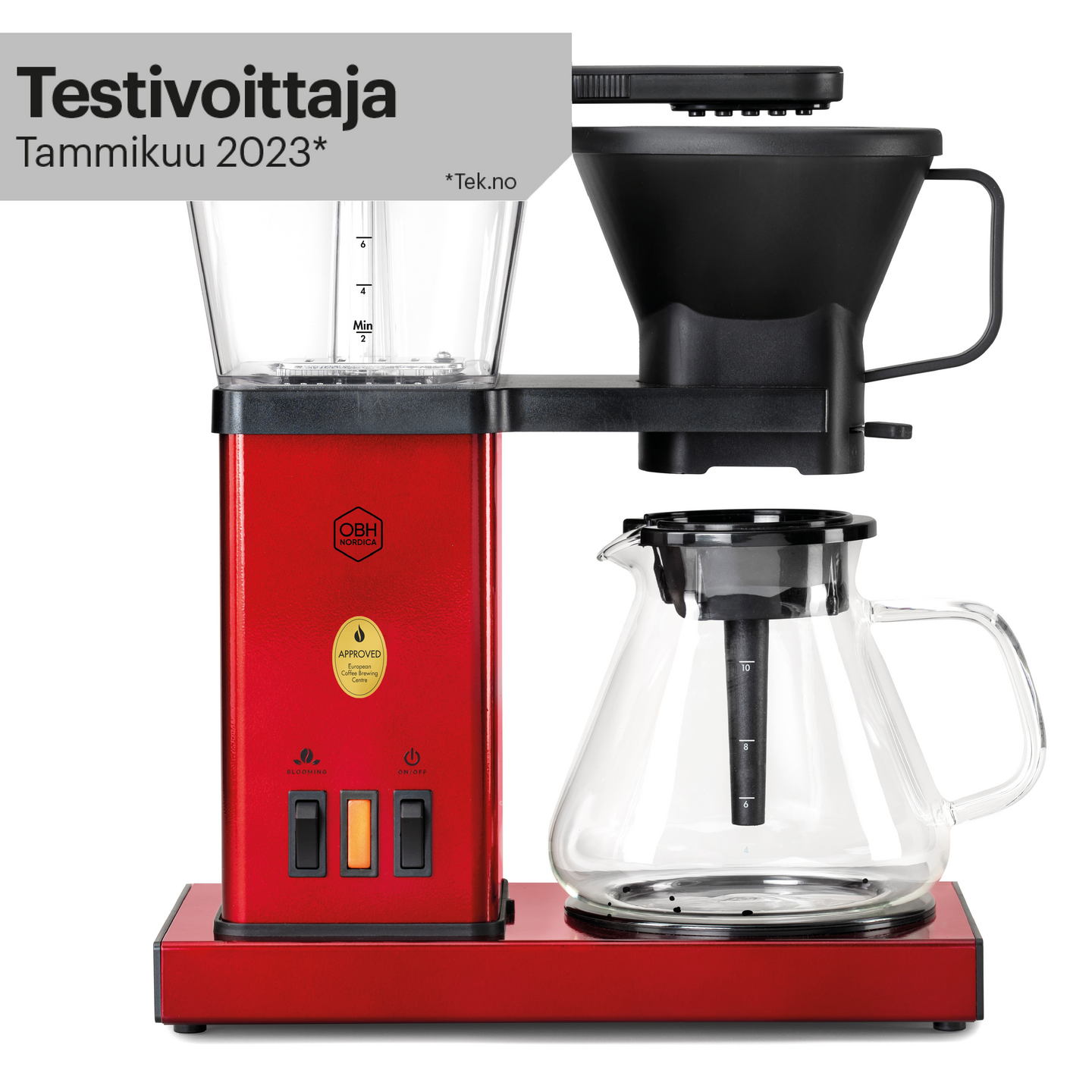 OBH Nordica Blooming Prime Chili -kahvinkeitin