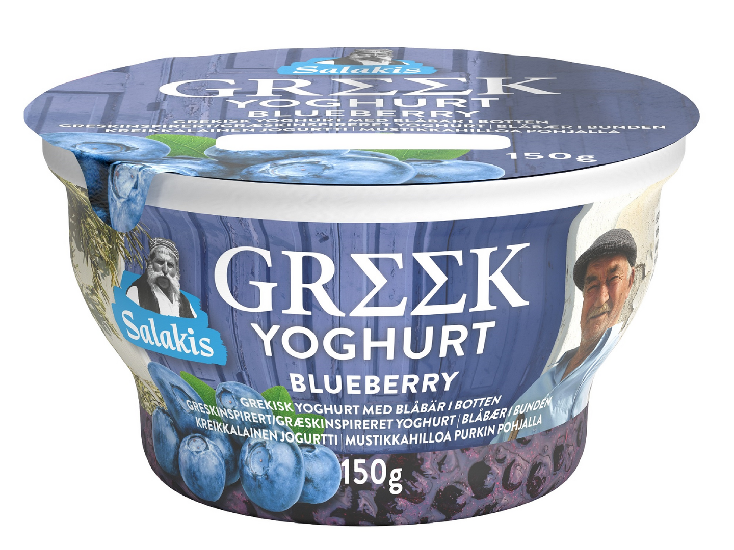 Salakis kreikkalainen jogurtti 150g mustikkahillo